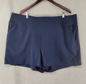 Athleta Shorts Womens 24 Navy Blue Brooklyn Shorts Athletic Hiking Sports - Picture 1 of 7