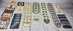 Lot of 50 Assorted Beer Coasters Harp Rheineck Bitburger Pils Grolsh Etc. - Picture 1 of 5