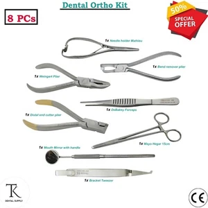 Kit de Ortodoncia Dental Porta Agujas Instrumentos Weingart, Extremo Distal NUEVO - Imagen 1 de 11