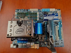 GIGABYTE GA-X58A-UD5 Rev. 2.0 Motherboard + 24GB DDR3 RAM+GPU – LGA 1366|Tested - Picture 1 of 12