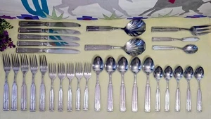 Posate vintage TOWLE SUPREME SOUTHWEST Corea ~ servizio per 5 ~ forchette per insalata ~ 30 pezzi - Foto 1 di 11