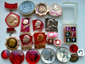 Soviet Vintage Memorable and Anniversary Badges Lenin 1960s - 1970s - Picture 1 of 10