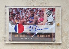 2010-11 Limited Monikers Materials Autograph Patch Joe Dumars /5