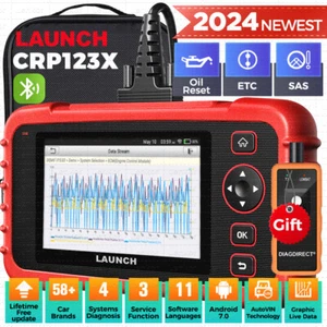 LAUNCH CRP123X Car OBD2 Scanner Code Reader Check Engine ABS SRS Diagnostic Tool - Picture 1 of 18