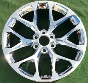 Escalade Wheel Chrome OEM Factory Style GM GMC Denali Yukon New 22 84346103 5668 - Photo 1 sur 12