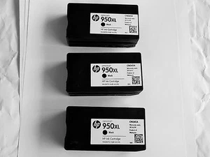 3 Original HP Empty Ink Cartridges HP 950XL , 950 for Officejet Pro 8600 Printer - Afbeelding 1 van 5
