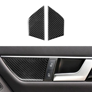 Carbon Fiber Door Handle Cover Trim For Mercedes-Benz C Class W204 07-13 Type C - Picture 1 of 15