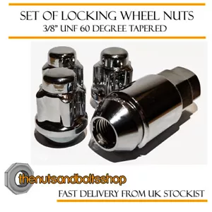 Tuercas de rueda cromadas de bloqueo 3/8" UNF cónicas para Rover Mini 91-00 - Imagen 1 de 1