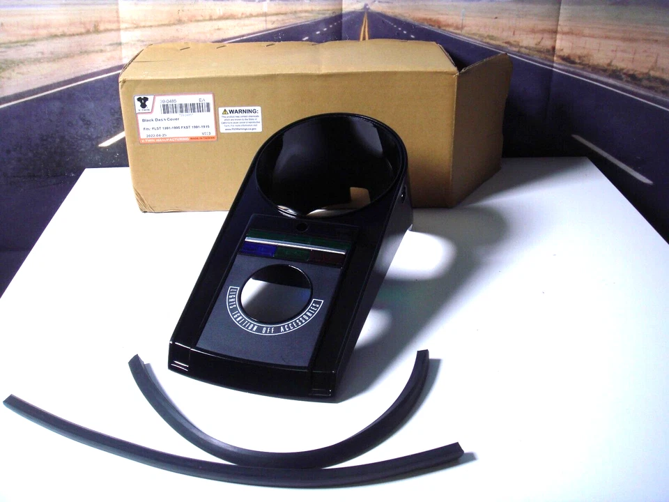 Panel de instrumentos Harley Softail negro FLST Speedo carcasa 1991-1995 V-Twin 39-0485 Y3 Foto 1 de 4