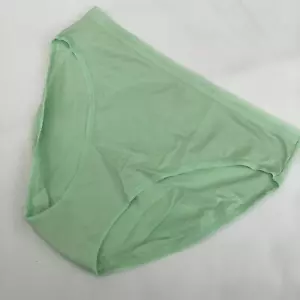 Victoria's Secret Mint Green Cotton Mix High Leg Brief Panties - Size S - BNWT - Picture 1 of 3