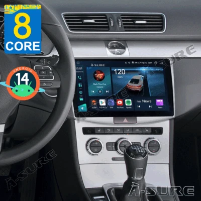 4+64G Android 14 Autoradio 8-Core Carplay GPS Navi für VW Passat B7 CC 2010-2015 - Bild 1 von 4