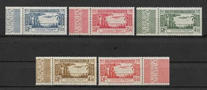 French Sudan 1940, Air Mail Omnibus, Scott # C1-C5, VF MNH**OG (FR-1) - Picture 1 of 1