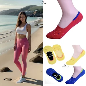 Womens Ladies Invisible Trainer Socks beach No Show size UK 3.5-6.5 4 Pairs - Picture 1 of 20