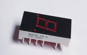 Brand New MAN72A DIP Common Anode Red 7-segment LED display X 2 Pieces - Picture 1 of 2