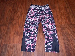 Under Armour girls leggings size Y Youth XS extra small MINT athletic cropped - Picture 1 of 4