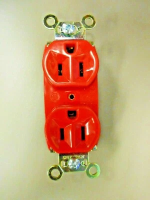 Receptáculo dúplex Pass & Seymour 5262-RED extra resistente 15A 125V Foto 1 de 4