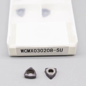 10P WCMX030208-SU CNC Carbide U Drill Inserts WCMX030208 For WC 14-20.5 U-drill - Picture 1 of 4