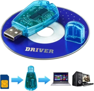 Phone Card Reader Nano Micro Standard USIM UIM SIM USB Adapter Copy Clone Writer - Picture 1 of 8