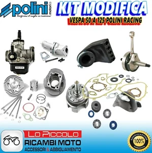 KIT POTENZIAMENTO GRUPPO TERMICO + ALBERO MOTORE VESPA 50 130 PK XL 50 CONO 20 - Imagen 1 de 1