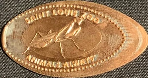 INSECTO MANTIS ORANTE - CENTAVO DE ZINC ZOOLÓGICO DE SAINT LOUIS MISSOURI - Imagen 1 de 2