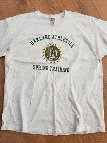 vintage (1999+/-) Oakland A's gray Phoenix Spring Training tee XXL Cover