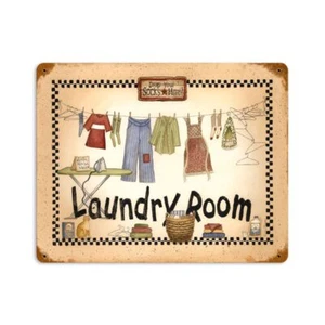 DROP YOUR SOCKS HERE! LAUNDRY ROOM 14" HEAVY DUTY USA MADE METAL HOME DECOR SIGN - Picture 1 of 1