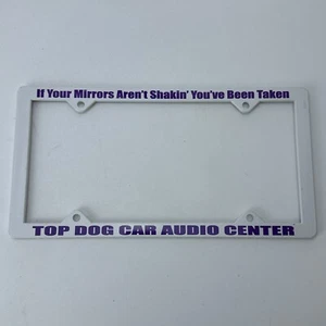 Top Dog Auto Audio Center Kunststoff Nummernschild Rahmen Mt Pleasant Michigan MI - Bild 1 von 6
