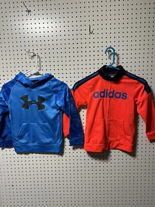 Boys size 7 adidas sweatshirt / Under Armour hoodie - Picture 1 of 4