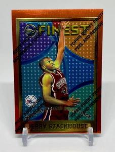 Jerry Stackhouse 1995-96 Topps Finest Rookie Card w/Protective Coating #113 B - Bild 1 von 2