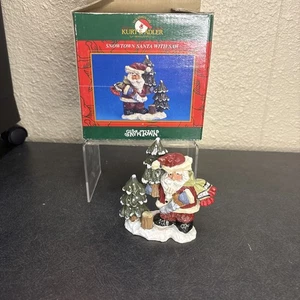 De colección~Kurt S Adler~Serie Snowtown~Santa con sierra - Imagen 1 de 3