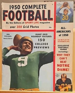 1950 Complete FOOTBALL Magazine College Football Over 300 Photos - Picture 1 of 2