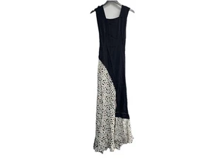 Maxi Vestido Jersey CO Collections Margarita Asimétrico Abertura Frontal Botón Correa Pequeño - Imagen 1 de 15