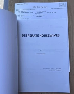 2003 Desperate Housewives TV Show Original Pilot Episode Script Marc Cherry - Picture 1 of 7