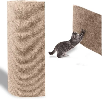 Cat Mat, 98.4" x 15.8" Trimmable Replacement Carpet, Self-Adhesive Scratch Mat - Image 1 of 4