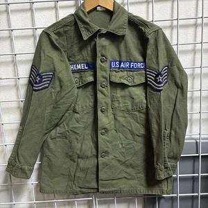 Camicia Vintage US Air Force Raso di Cotone Utility OG-107 Uomo 15,5 x 31 USAF - Foto 1 di 10
