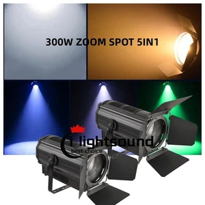 2PC LED Fresnel spotlight 300W RGBWA electric zoom film studio stage lighting - Picture 1 of 10