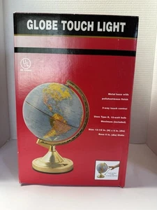 Illuminated Globe 12.5” Table Lamp Bright LED Nightlight/ Mood Light Vintage - Picture 1 of 5