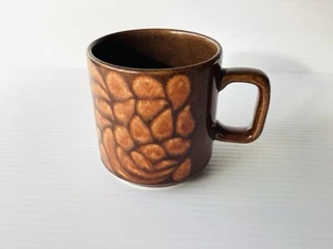Vintage Retro Mug Made In New Zealand Brown With Drops - Picture 1 of 4