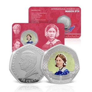 Moneda de Plata Brillante Sin Circular Día Internacional de la Mujer 2025 Edición 2025 - Imagen 1 de 5