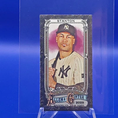 2025 Topps Allen & Ginter Mini Giancarlo Stanton #248 черная кайма короткий шрифт - Изображение 1 из 2