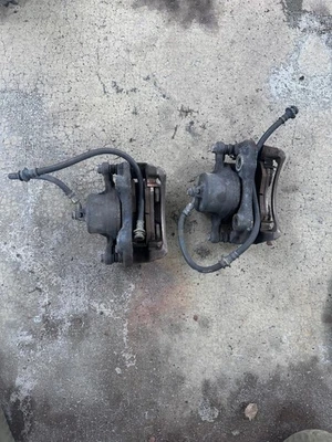1995-1998 Nissan 240sx S14 Front Brake Calipers With Lines And Hardware - Image 1 of 4