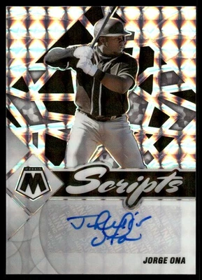 2022 Panini Mosaic Scripts Holo #71 Jorge Ona Auto - BB - Image 1 of 2