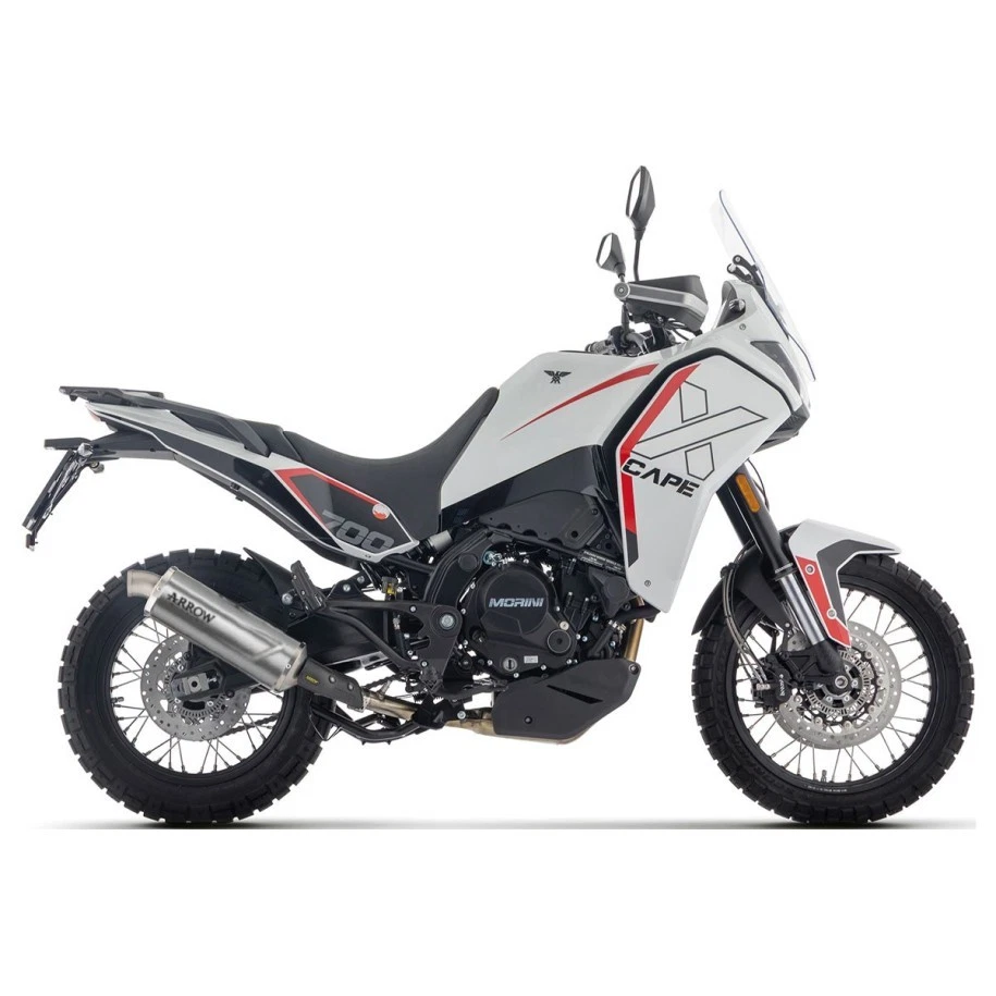 TERMINALE DI SCARICO ARROW INDY RACE EVO ALLUMINIO MOTO MORINI X CAPE 700 Foto 1 de 4
