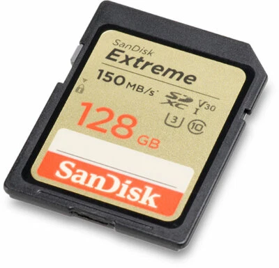 SanDisk SDXC Extreme 128GB,Video Speed Class V30, UHS Speed Class U3 - Image 1 of 3
