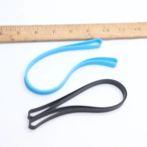 (2-Pk) Non-slip Sports Hairband Rubber Blue/Black 4828554913 - Picture 1 of 4
