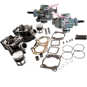 Cylinder w/ Carburetor Piston Gasket Kit For Yamaha Banshee 350 YFZ350 1988-2006 - Picture 1 of 11
