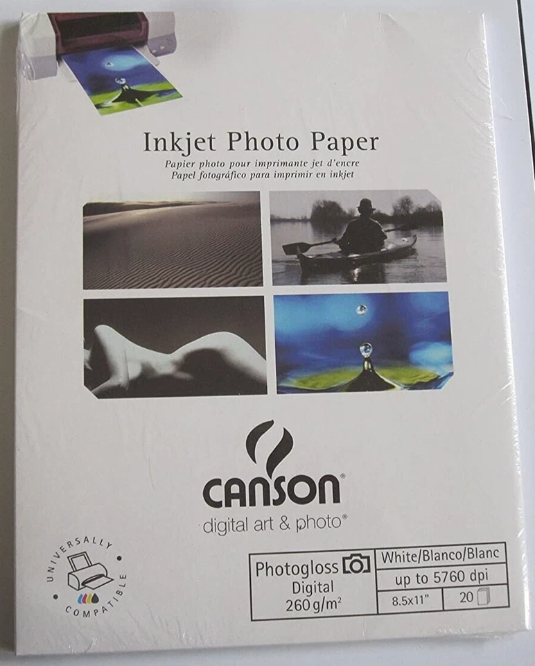 Canson Infinity Inkjet Fine Art Canvas 340gsm, 8.5x11", 10 sheets - Image 1 of 1