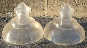 NOS TWO (2) Cooper Lighting 15-1/2" Clear Acorn Tops for Post Lighting - Picture 1 of 5