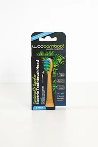 Cabezales de cepillo de dientes eléctrico WooBamboo (paquete de 2) - se adapta a la mayoría de Sonicare - Imagen 1 de 2