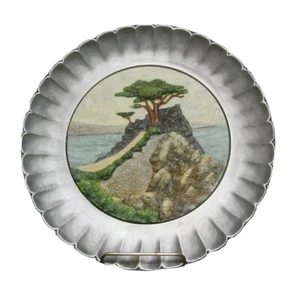 SEBASTIAN MINIATURE SP-003 Lone Cypress 9" PLATE (America's Favorite Scenes 6511 - Picture 1 of 3